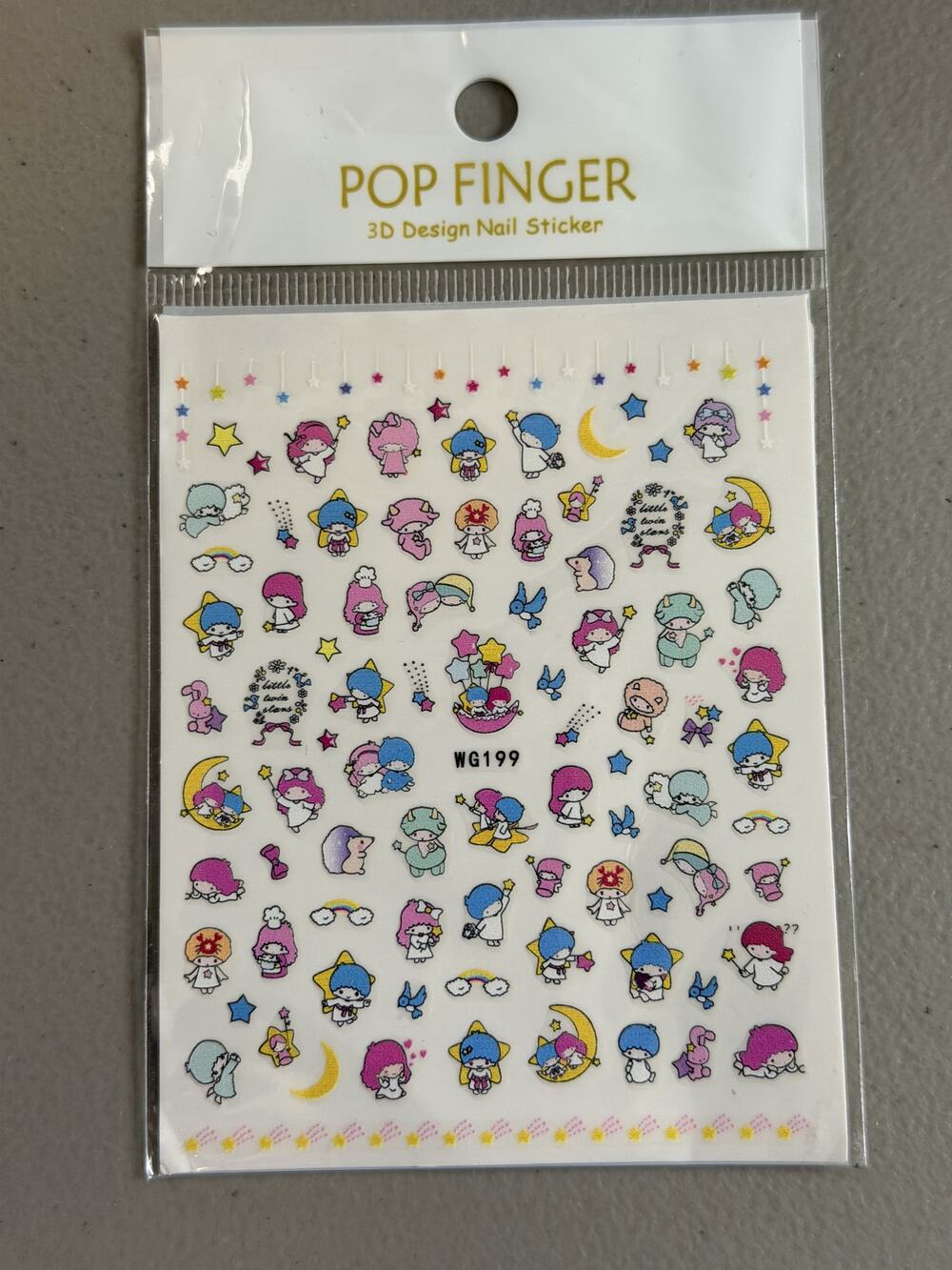 #TS-787 Twin Stars Nail Stickers